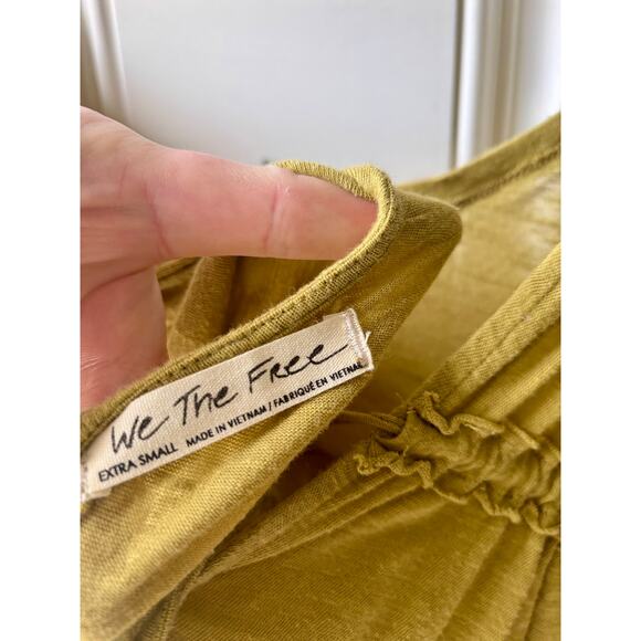 NWT Free People Sundae Yellow LS Knit Top Size XS - Picture 8 of 8